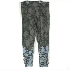 Pure + Good Anthropologie L leggings Floreale floral 28 in ankle hi rise